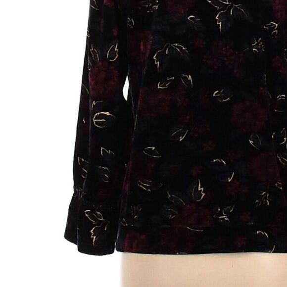Ruff Hewn Velour Floral Top - Picture 7 of 9
